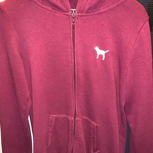 pink zip up jacket